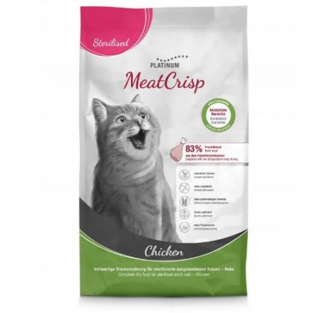 Platinum MeatCrisp visavertis sausas maistas sterilizuotoms katėms su vištiena