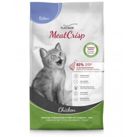 Platinum MeatCrisp Chicken Sausas pašaras kačiukams su vištiena